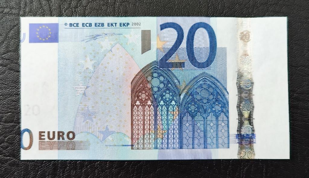 20 euro biljet verkeerd gesneden / misdruk, Postzegels en Munten, Bankbiljetten | Europa | Eurobiljetten, Ophalen of Verzenden