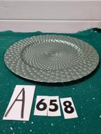 Decoratie bord groen rond, kunststof [a658], Diversen, Kerst, Ophalen of Verzenden, 'T Olde Gre-j, Info@toldegrej.nl, Endepoelstraat 20f Didam