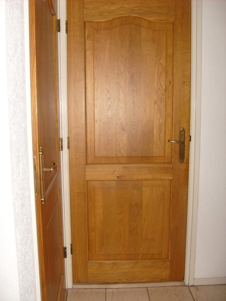 partij binnen deuren eiken deuren, Doe-het-zelf en Verbouw, Deuren en Horren, Gebruikt, Binnendeur, 200 tot 215 cm, 80 tot 100 cm