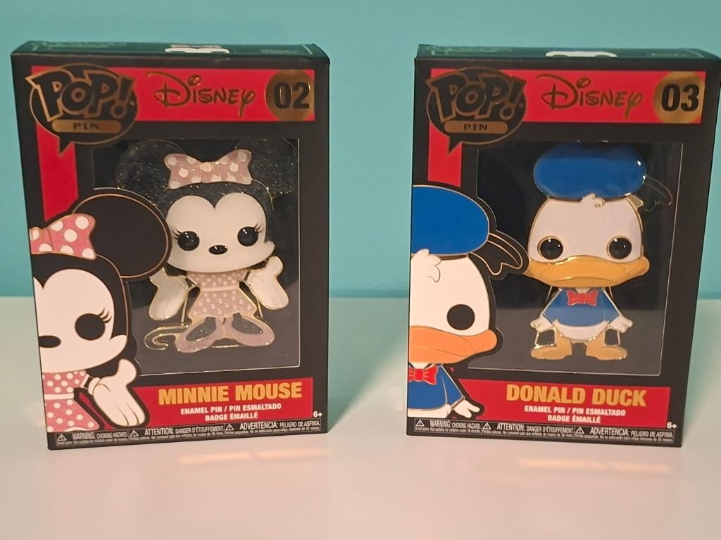 Minnie Mouse en Donald Duck Pin Pop!, Verzamelen, Ophalen of Verzenden, Donald Duck, Nieuw, Beeldje of Figuurtje