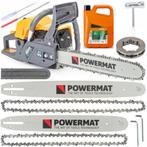 Powermat Kettingzaag Benzine Motorzaag 6.0 PK. Veel Extra's., Ophalen of Verzenden, Nieuw