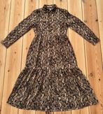 Flam Mode jurk / maxi dress - Bruin Zwart - Small / Medium, Bruin, Ophalen of Verzenden, Zo goed als nieuw, Maat 36 (S)