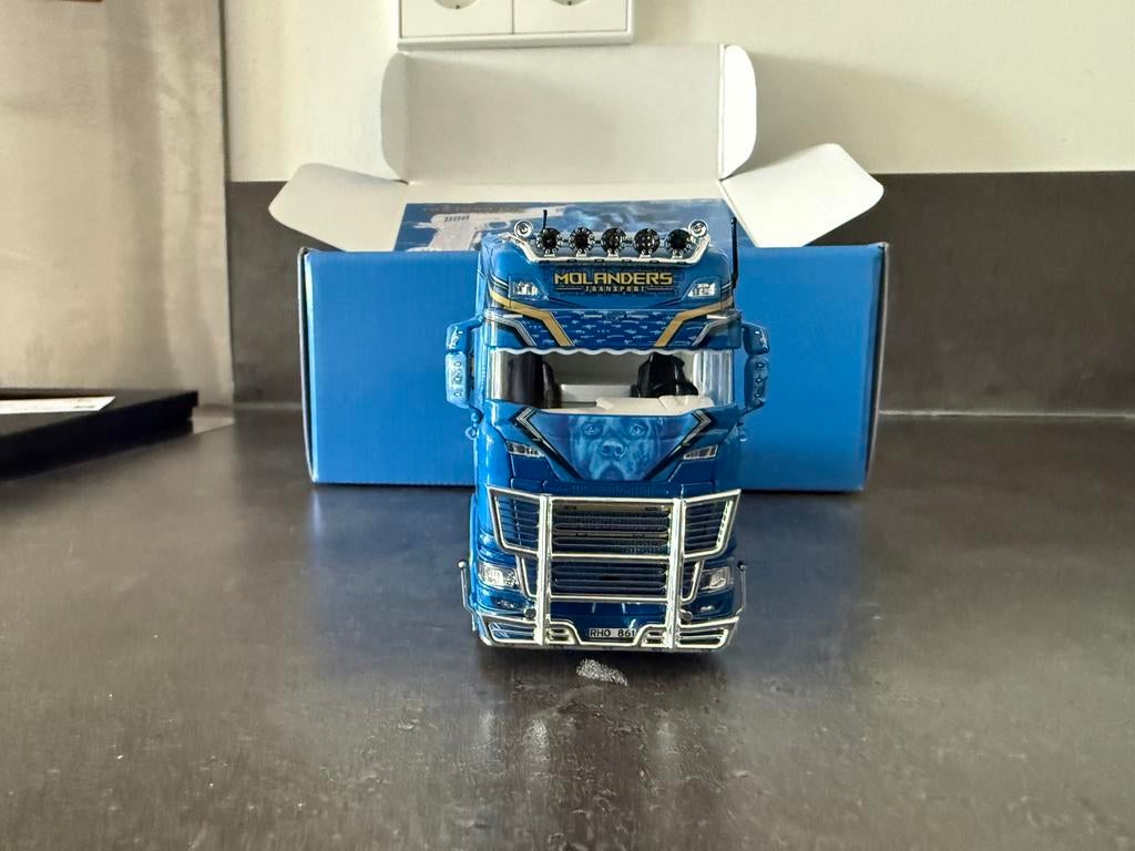 Tekno Scania Molanders, Hobby en Vrije tijd, Modelauto's | 1:50, Ophalen of Verzenden, Nieuw, Bus of Vrachtwagen, Tekno