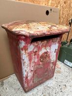 Antieke gietijzeren ptt brievenbus - kleine koo, Ophalen, Gebruikt, IJzer, Wandbrievenbus