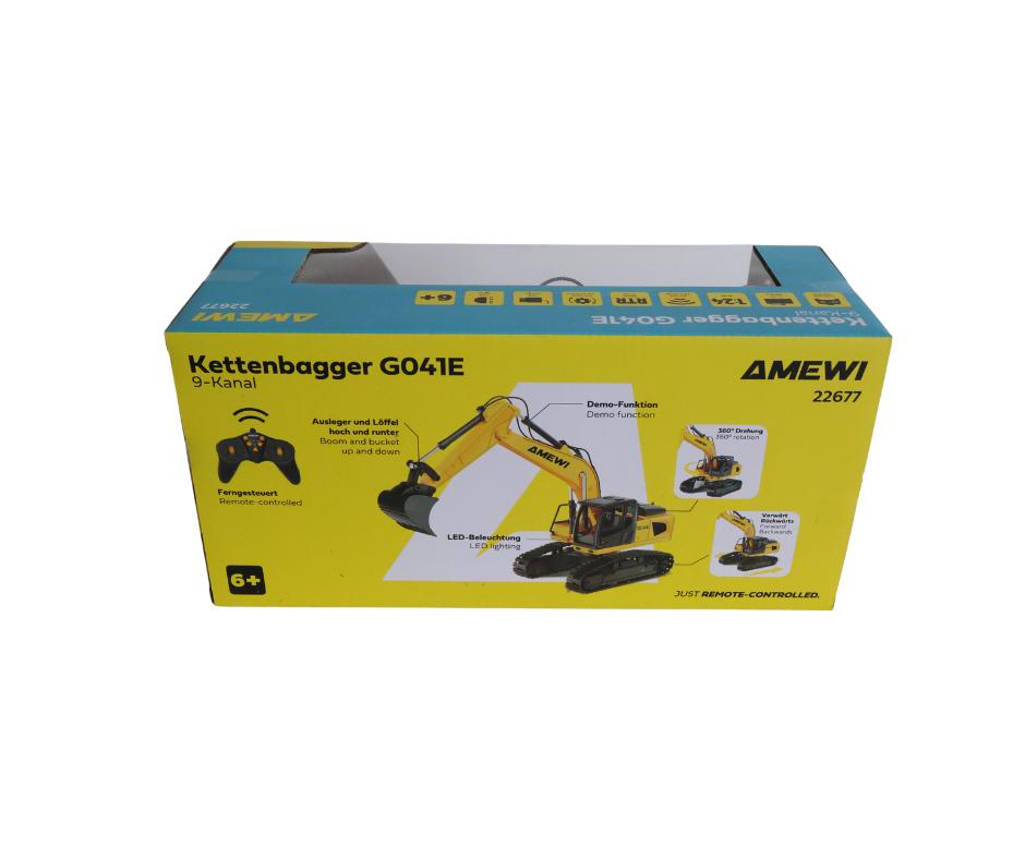 Amewi G041E Excavator 1/24 RTR 22677, Hobby en Vrije tijd, Ophalen of Verzenden, Nieuw, Overige schalen, Auto onroad
