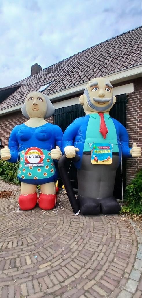 Opblaasbare Abraham en Sarah (incl. blower) te koop, Ophalen, Abraham of Sarah