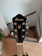 Akoestische gitaar van Ibanez met standaard, Ophalen, Western- of Steelstringgitaar