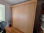 Beuken kledingkast met schuifdeuren, Huis en Inrichting, Kasten | Kledingkasten, Ophalen, Met deur(en), Gebruikt, 200 cm of meer