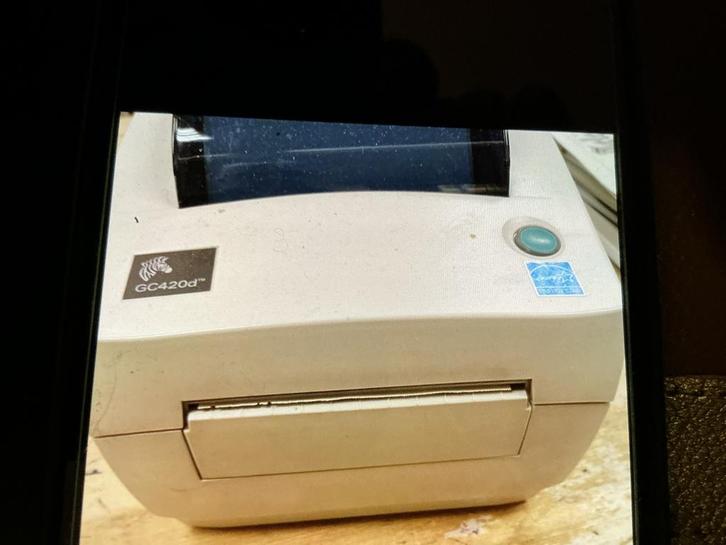 Zebra GC420d Labelprinter - Therm Directe Printer incl.etik, Computers en Software, Printers, Gebruikt, Printer, Thermo-printer