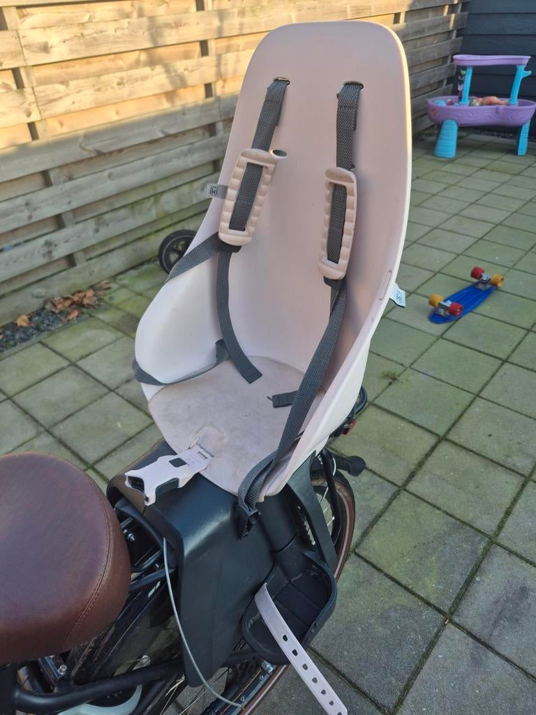 Iki achterzitje voor fiets - Roze/beige, Ophalen, Achterzitje, 22 t/m 36 kg, Iki