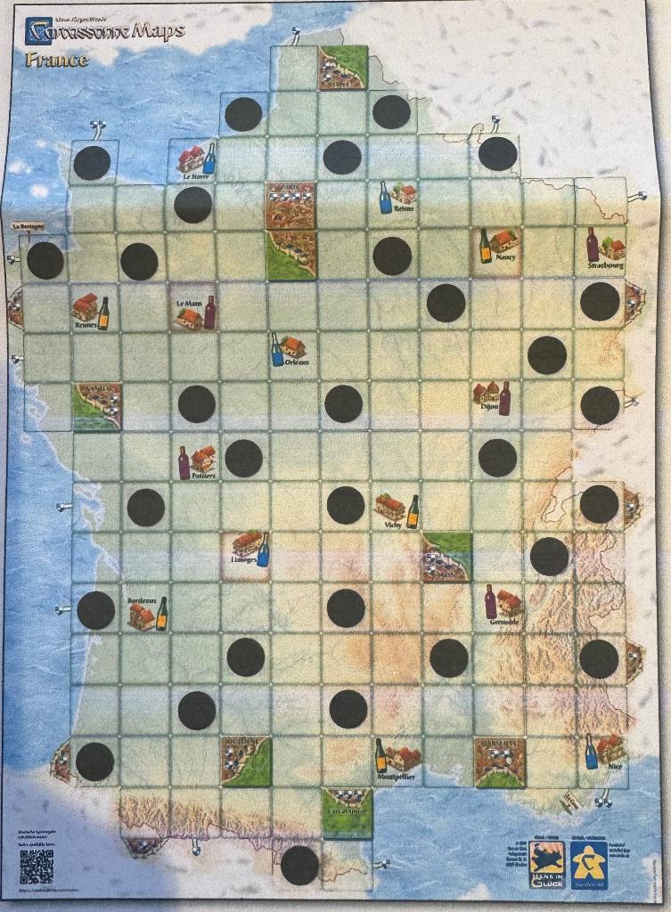Carcassonne Maps benelux en Frankrijk, Hobby en Vrije tijd, Gezelschapsspellen | Bordspellen, Ophalen of Verzenden, Zo goed als nieuw