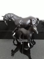 Engels Beswick zwarte merrie en veulen, Verzenden, Zo goed als nieuw, Overige materialen, Beeldje(s)