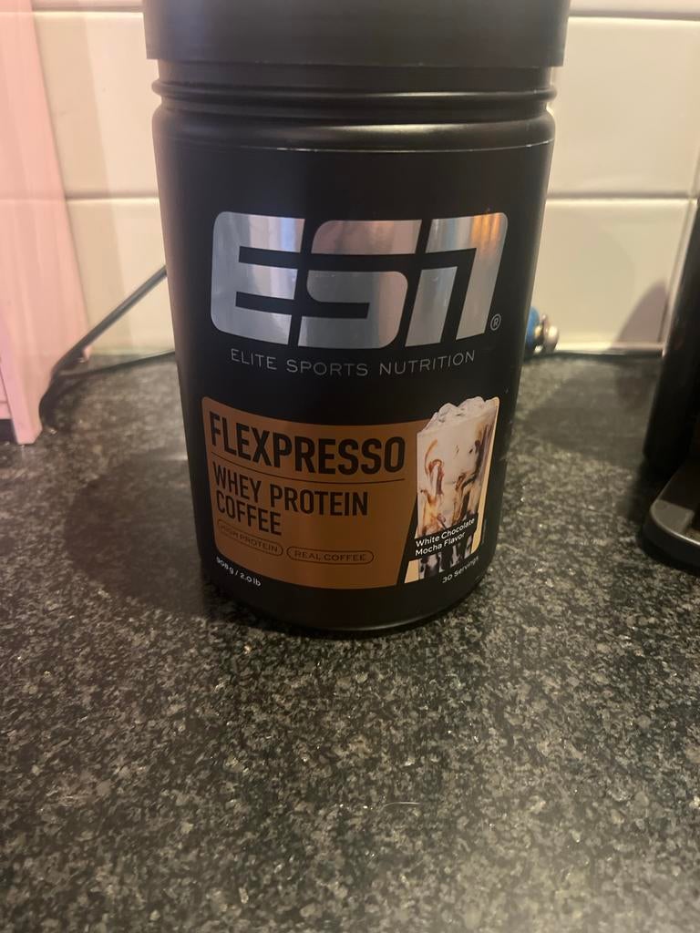 ESN Flexpresso Whey Proteïne Koffie - White Choc Mocha, Ophalen of Verzenden, Zo goed als nieuw