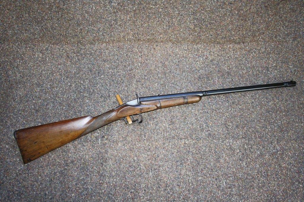Antiek tuingeweer 6mm flobert Belgisch luxe jacht geweer, Ophalen of Verzenden