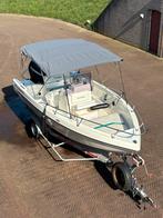 Polyester consoleboot met 150pk Evinrude en trailer, Gebruikt, Ophalen, 70 pk of meer, 3 tot 6 meter