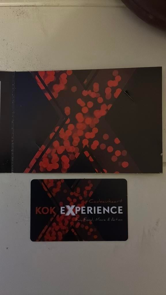 Cadeaukaart Kokexperience, Eén persoon, Cadeaubon