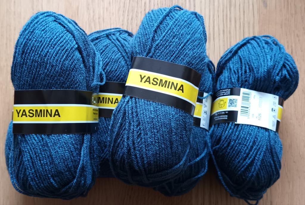 Scheepjes Yasmina - 6 bollen petrol garen, Ophalen of Verzenden, Nieuw, Breien of Haken, Wol of Garen