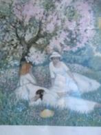 aquarel schilderei incl ingelijst, Ophalen of Verzenden