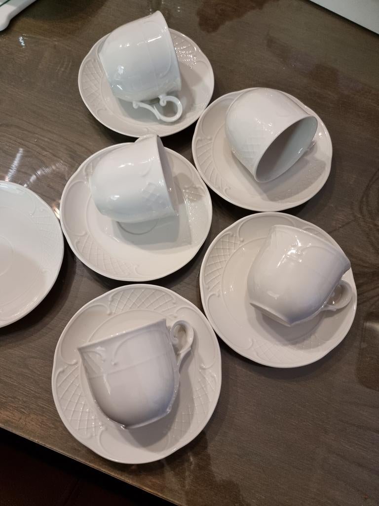 Villeroy en boch Redoute White kopjes, Huis en Inrichting, Overige materialen, Ophalen of Verzenden, Zo goed als nieuw, Overige stijlen