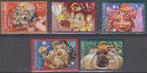 Nederland NVPH 2084/2088 50 Jaar Efteling gestempeld, Postzegels en Munten, Ophalen of Verzenden, Na 1940, Gestempeld