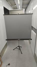 Projectiescherm op statief – uitklapbaar scherm, Audio, Tv en Foto, Projectieschermen, Ophalen, Gebruikt