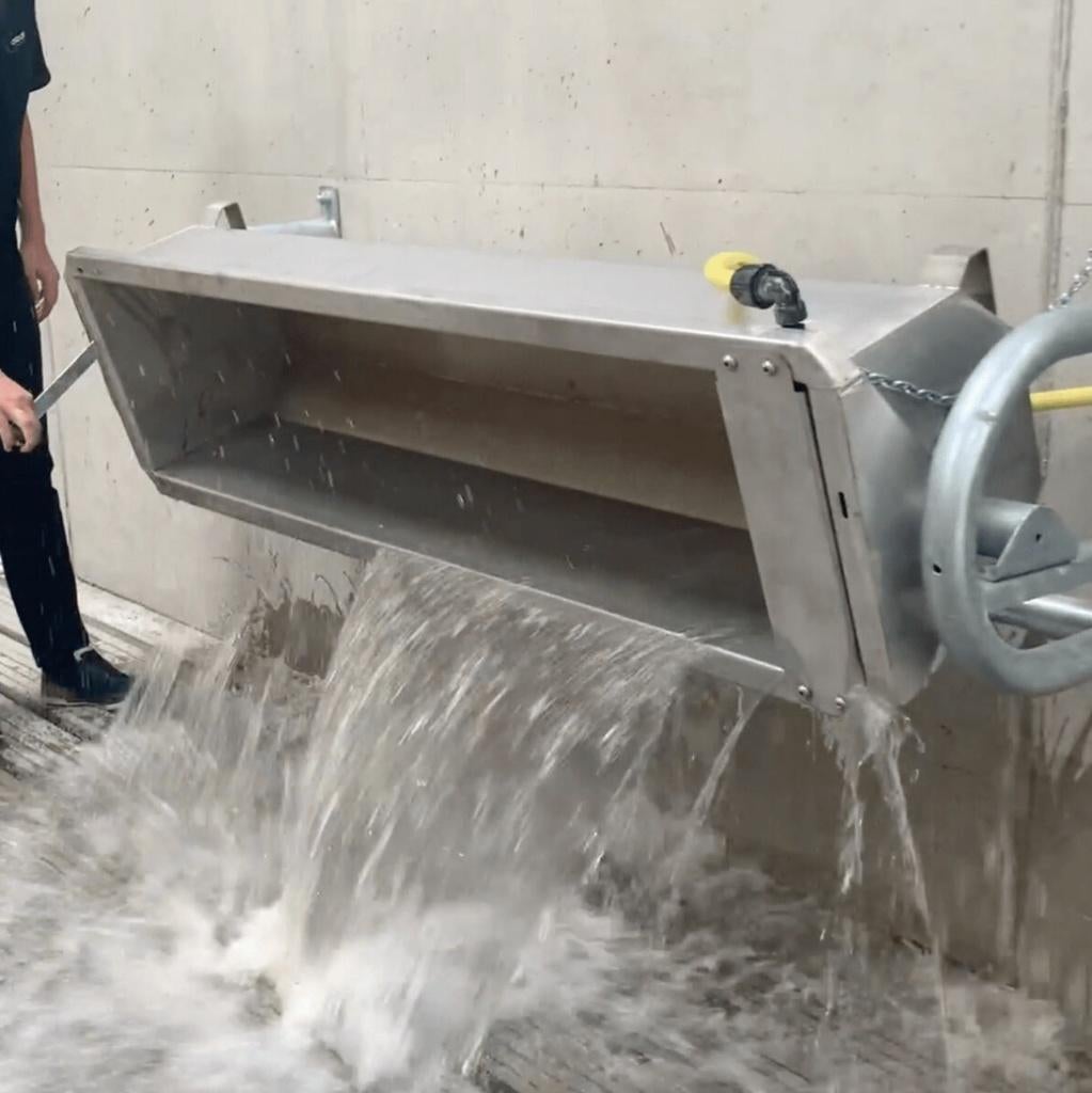 Rvs drinkbak vee/ paarden waterbak 210 cm - kantelbaar, Ophalen, Veehouderij, Stalinrichting