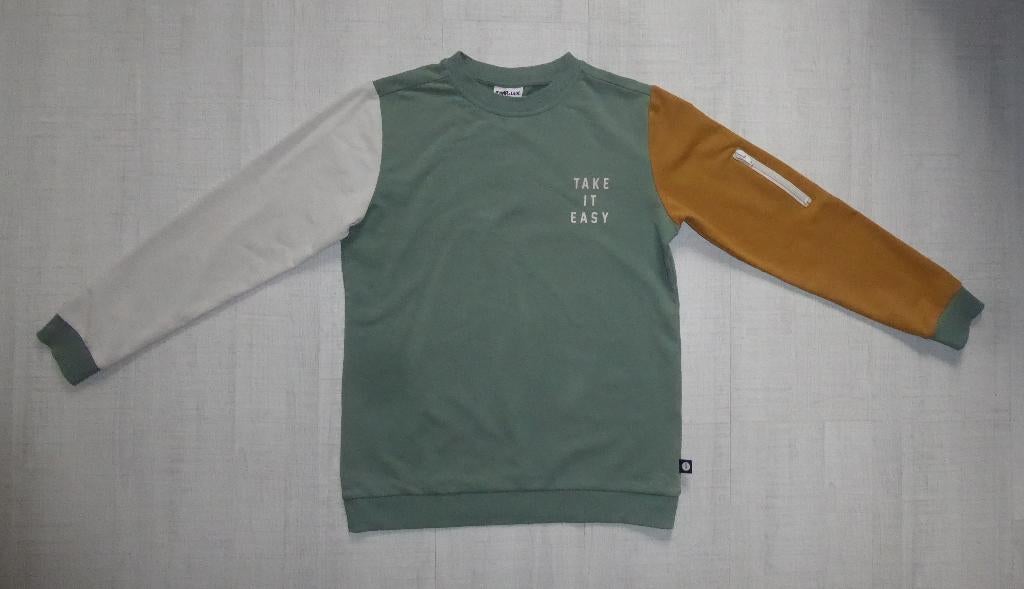 Pomp de Lux sweater kaki / beige jongen maat 146 / 152, Trui of Vest, Ophalen of Verzenden, Zo goed als nieuw, Pomp de Lux