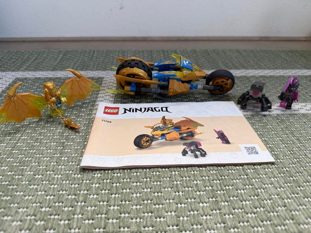 LEGO Ninjago 71768 Jay's Gouden Drakenmotor, Ophalen of Verzenden, Zo goed als nieuw, Complete set, Lego
