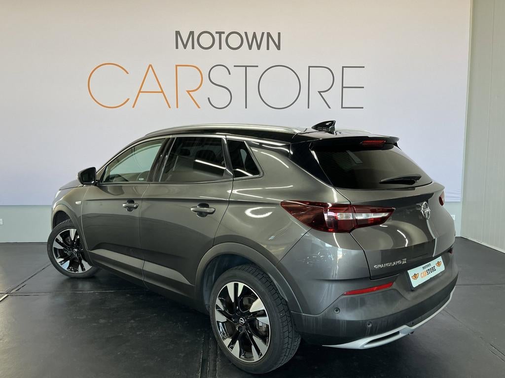 Opel Grandland X 1.2 Turbo Ultimate Leder Navi Camera Carpla, Gebruikt, Zwart, 1199 cc, Navigatiesysteem