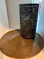 Kaarsen kandelaar zwart goud, Zwart, Rond, Ophalen of Verzenden, Zo goed als nieuw