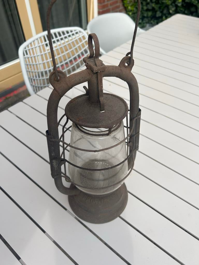 Frowo stormlamp - Vintage olielamp, Ophalen of Verzenden