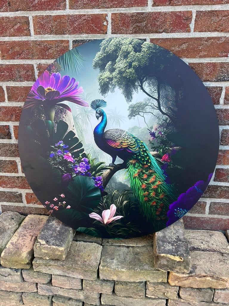 Wandcirkel pauw koopje €10,- afhaal, Huis en Inrichting, Ophalen, Nieuw