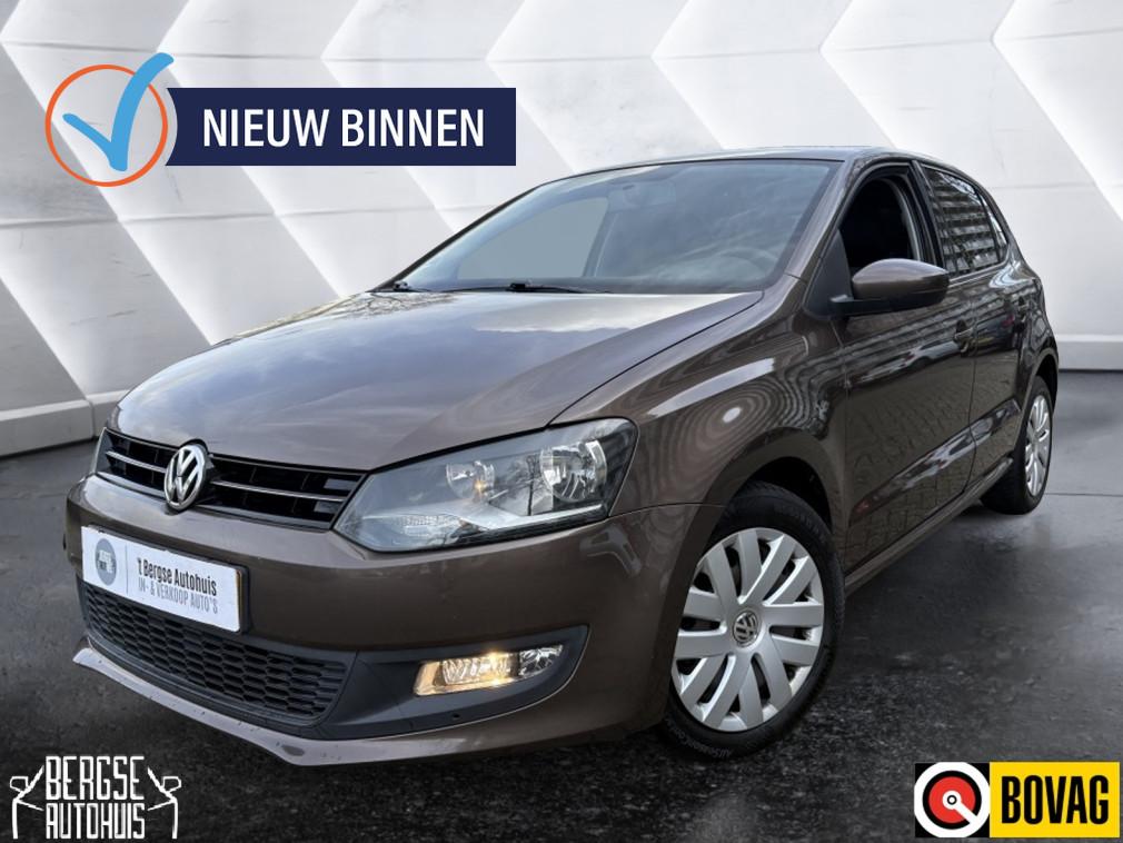 Volkswagen Polo 1.2 TSI BlM Comfl. Cruise Airco Carplay, Euro 5, Stof, 4 cilinders, Bruin