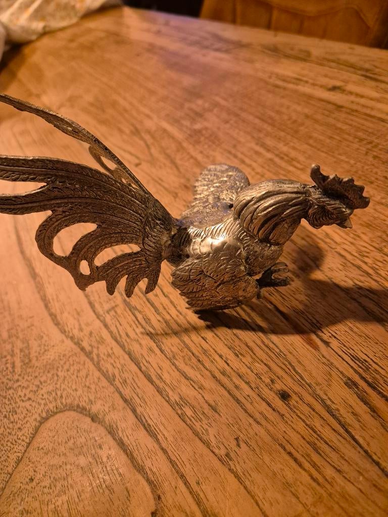 Kemphaan van zilver/messing, Ophalen of Verzenden
