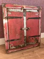 Roze Vintage Spiegel met Luiken uit India, Huis en Inrichting, Woonaccessoires | Spiegels, Ophalen, Minder dan 50 cm, Nieuw, Minder dan 100 cm