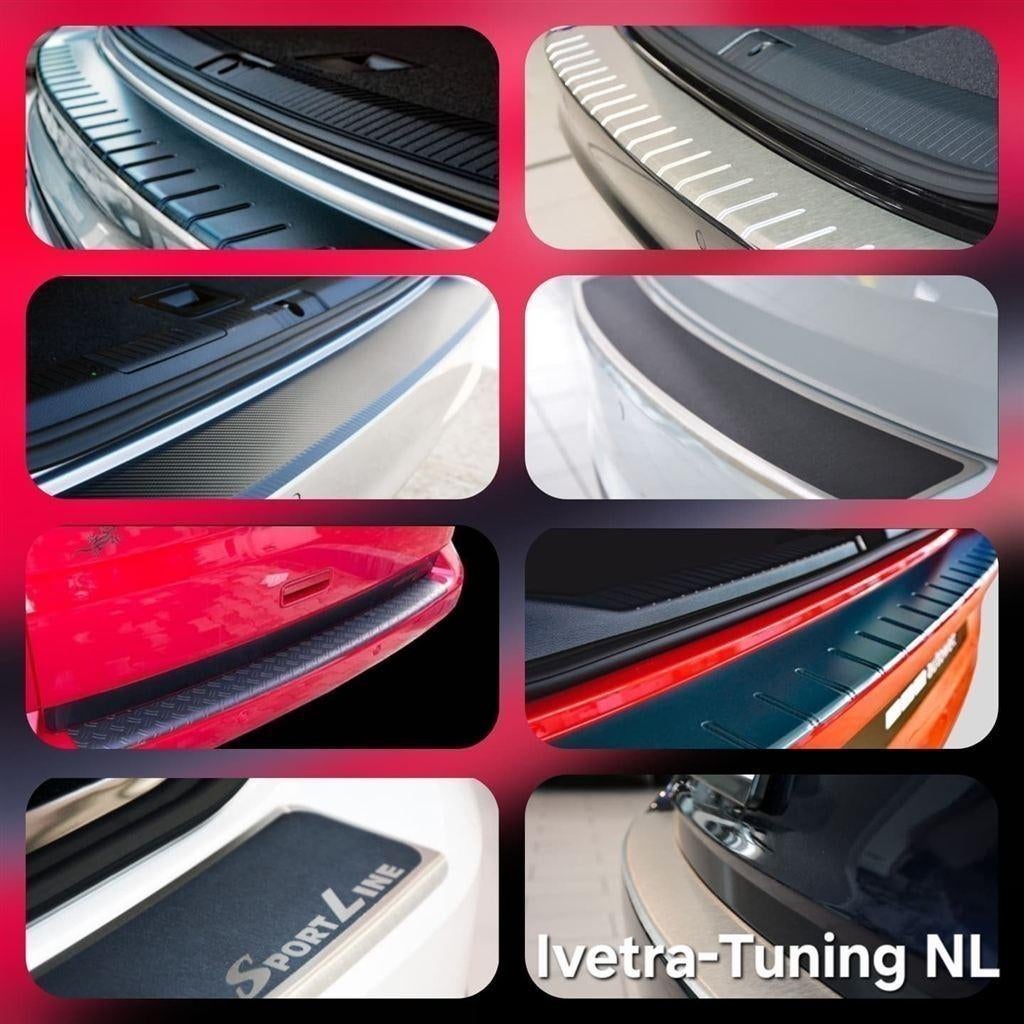 Bumperbeschermer Audi A4 B8 2008-2015 | RVS / Carbon, Verzenden, Ivetra-Tuning NL, Info@ivetra-tuning.nl | www.ivetra-tuning.nl