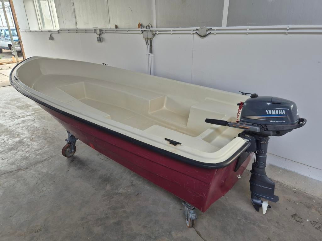 Verano 420 boot met Yamaha 4pk 4-takt buitenboordmotor, Ophalen, Gebruikt, Polyester, Benzine