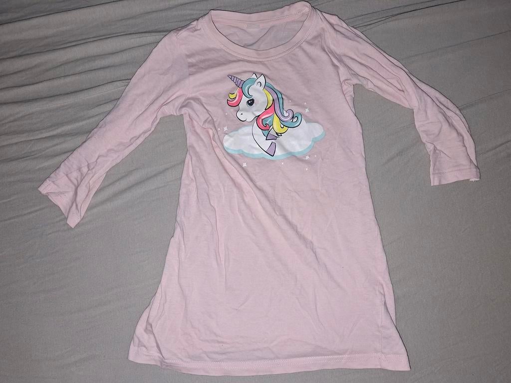 Nachthemd met unicorn, maat 98/104, Kinderen en Baby's, Kinderkleding | Maat 98, Verzenden, Zo goed als nieuw, Meisje, Nacht- of Onderkleding