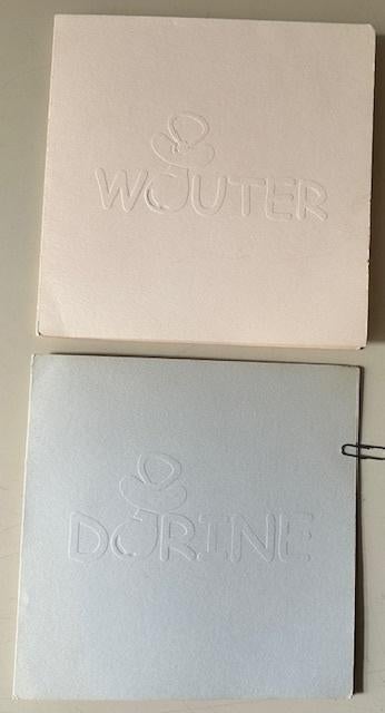 Geboortekaartje Brusjes Wouter 27-9-1997 Dorine 17-4-1999, Ophalen of Verzenden, 1990 tot 2000, Geboortekaartje