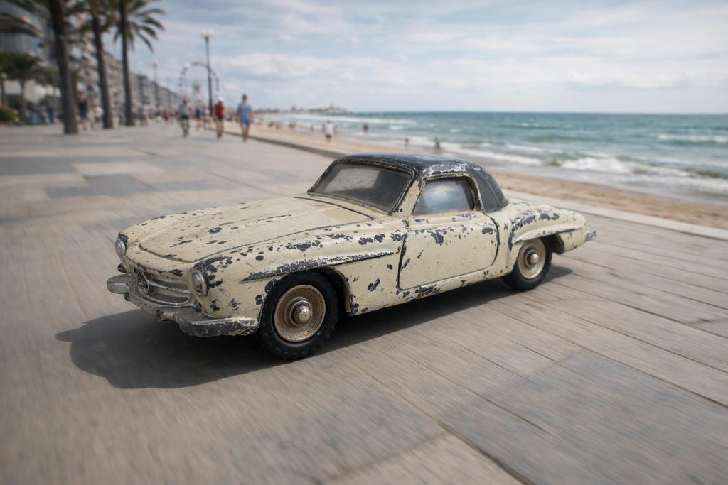 Mercedes 190SL, Hobby en Vrije tijd, Modelauto's | 1:43, Ophalen of Verzenden, Zo goed als nieuw, Auto, Dinky Toys