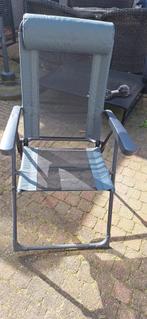 Comfortabele opvouwbare campingstoel met hoofdsteun, Ophalen, Gebruikt, Campingstoel