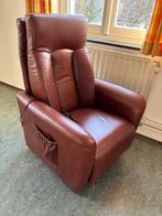 Elektrische relaxfauteuil, Ophalen, Gebruikt, Minder dan 75 cm, Leer