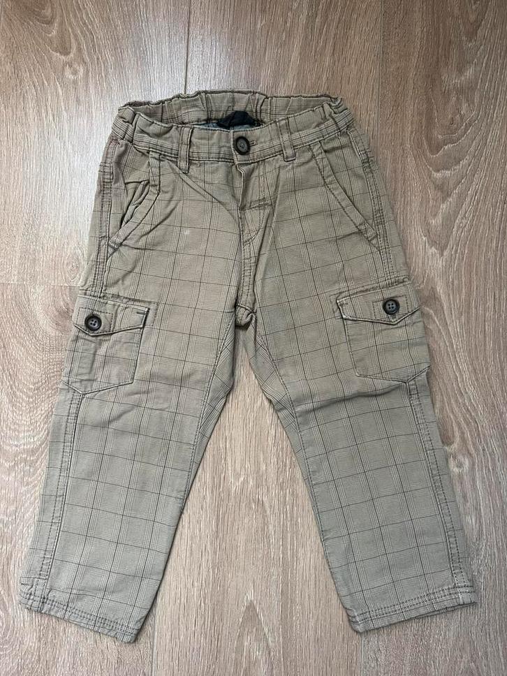 H&M L.O.G.G. Cargo broek bruin maat 86, Kinderen en Baby's, Babykleding | Maat 86, Gebruikt, Jongetje, Broekje, Ophalen of Verzenden
