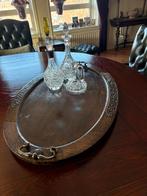 Klasiek eikenhouten dienblad, Huis en Inrichting, Woonaccessoires | Dienbladen, Ophalen, Gebruikt, Rechthoekig, Hout