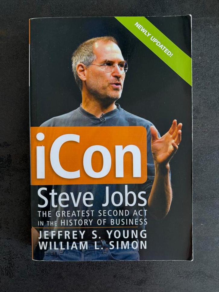 iCon Steve Jobs boek, Boeken, Biografieën, Gelezen, Overige, Ophalen of Verzenden