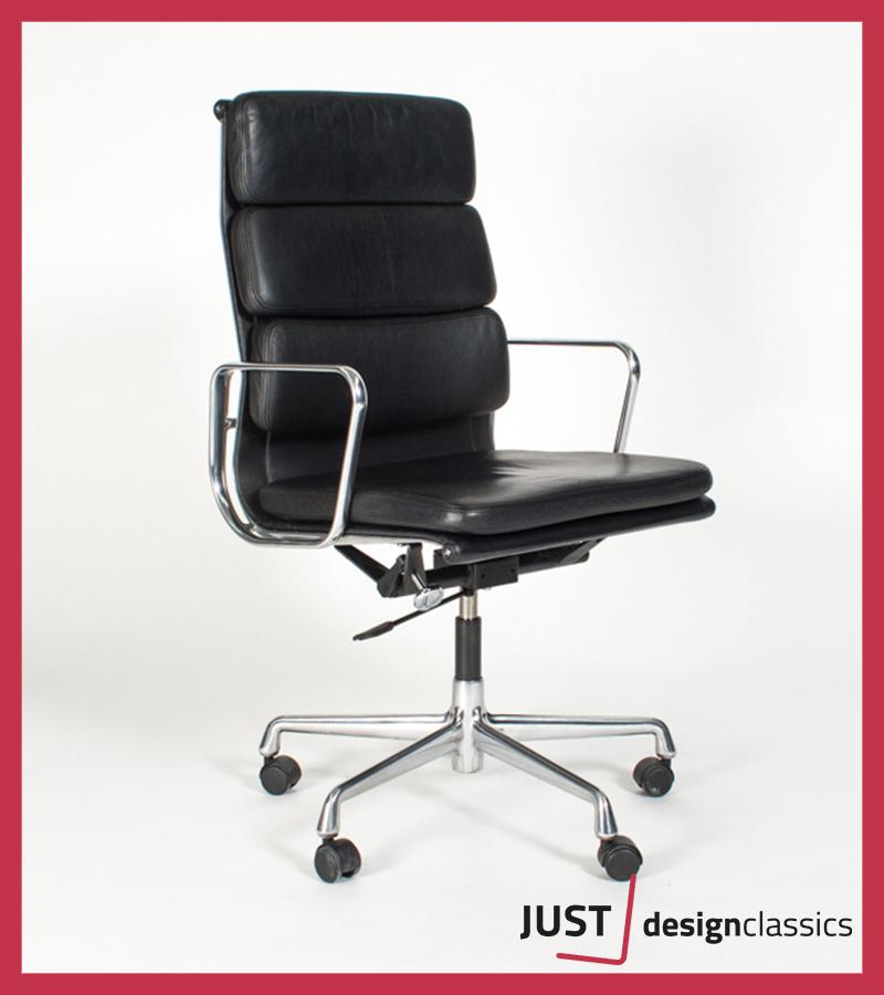 Eames Vitra ea 219 Zwart Leder Gepolijst  25 beschikbaar, Niet ingevuld, Zo goed als nieuw, Niet ingevuld, Niet ingevuld