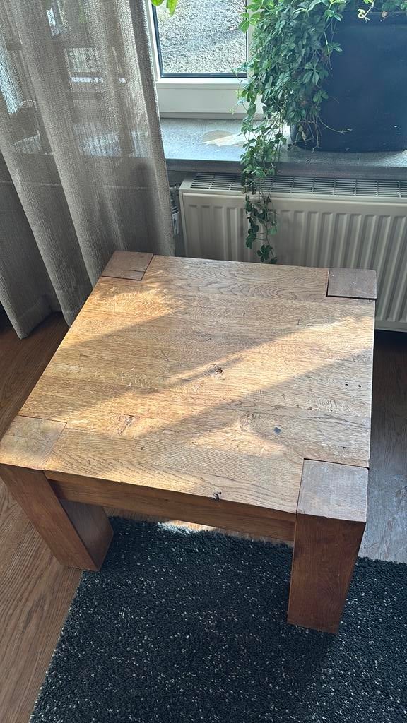 Salon tafel vierkant, Ophalen of Verzenden, Vierkant, 50 tot 100 cm, Minder dan 50 cm