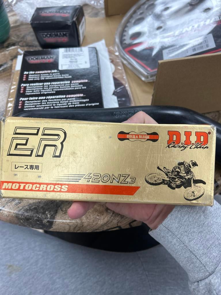 DID Racing Chain 420NZ3 Gold & Black Motocross, Motoren, Ophalen of Verzenden, Nieuw