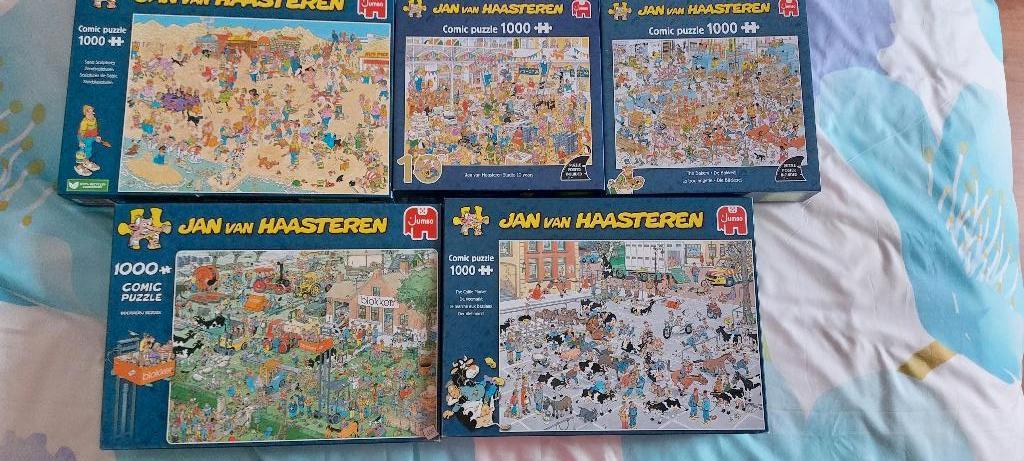 Jan van Haasteren puzzels, Ophalen, 500 t/m 1500 stukjes, Zo goed als nieuw, Legpuzzel