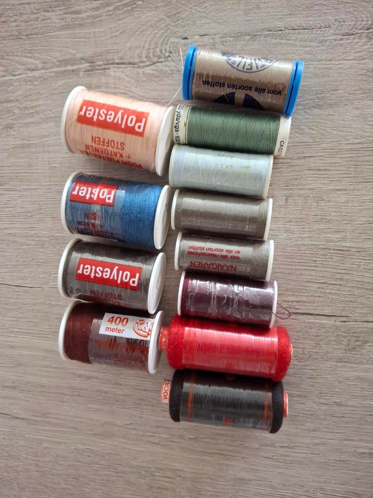 12 Nieuwe Klosjes Naaigaren - Diverse Kleuren, Ophalen of Verzenden, Nieuw, Garen of Naald(en)